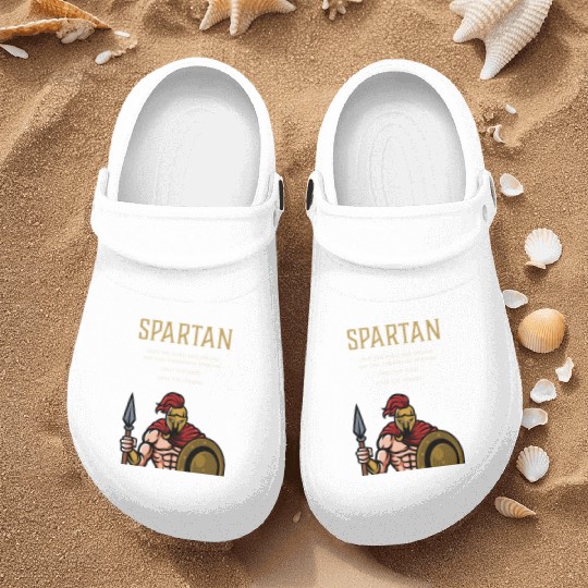 Spartan Soldier Motivation Warrior Training Nurse Clogs