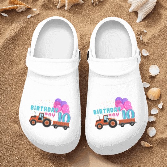 Birth Born Age 10 Year Old Boy Ranch Farm Tractor Nurse Clogs