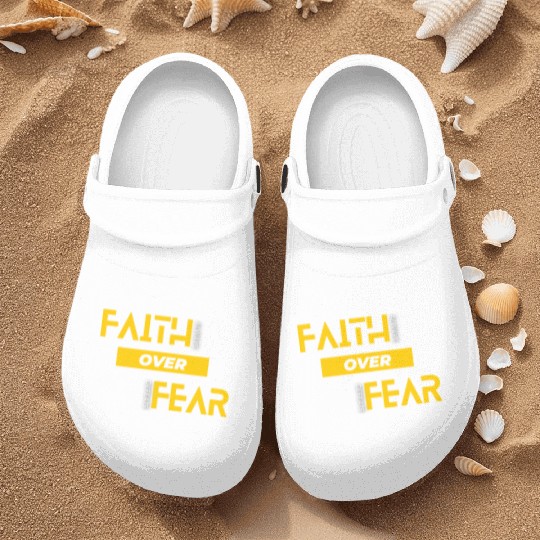 Faith Over Fear Nurse Clogs