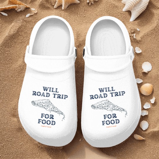 Will Road Trip for Food Quote Nurse Clogs