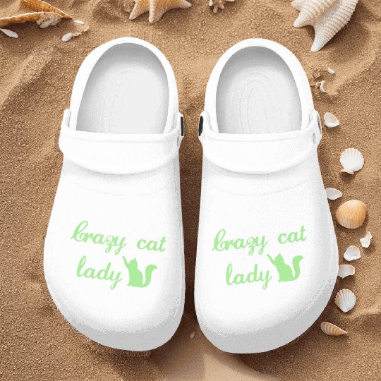 Crazy Cats LOVER Lady Nurse Clogs