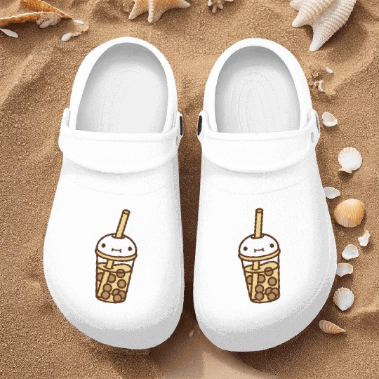 face bubble tea comic Nurse Clogs