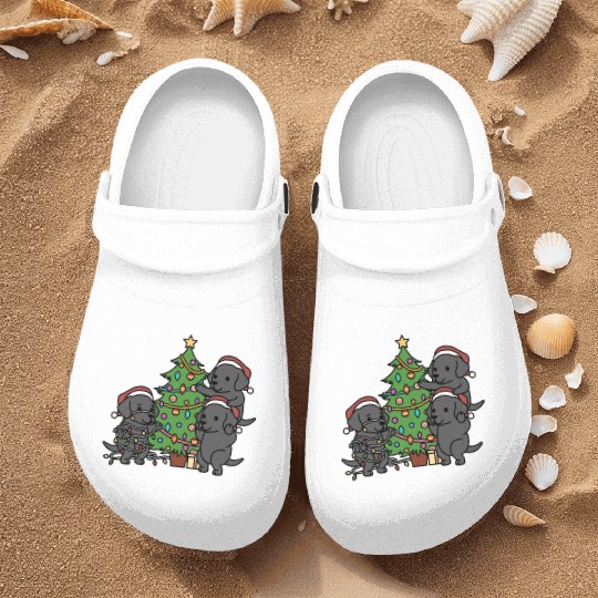 Great Dane Christmas Tree Nurse Clogs