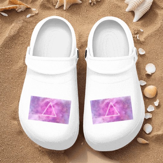 triangle, space, universe, galaxy Nurse Clogs