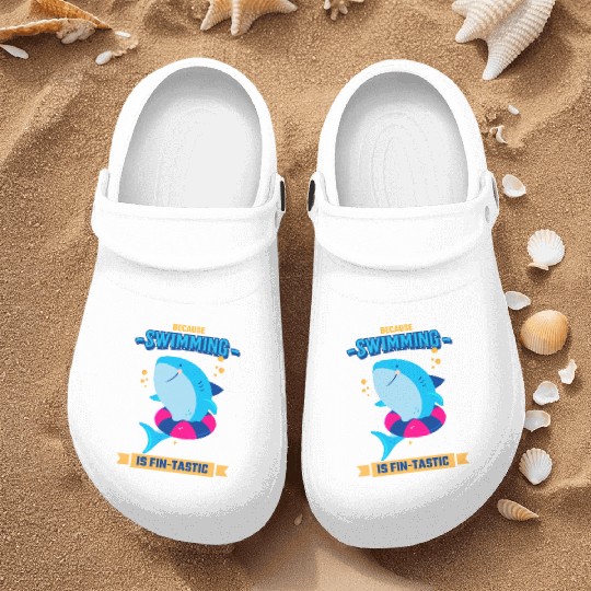 Learn To Swim Because Swimming Is Fin-Tastic Nurse Clogs