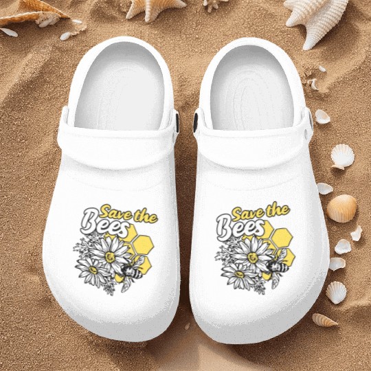 Save the bee honey bee gift idea environmental pro Nurse Clogs