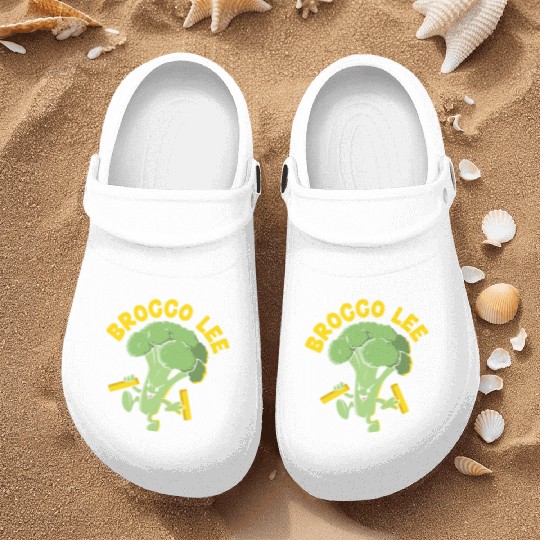 Brocco Lee Vegetable Vegetarian Vegan Broccoli Nurse Clogs
