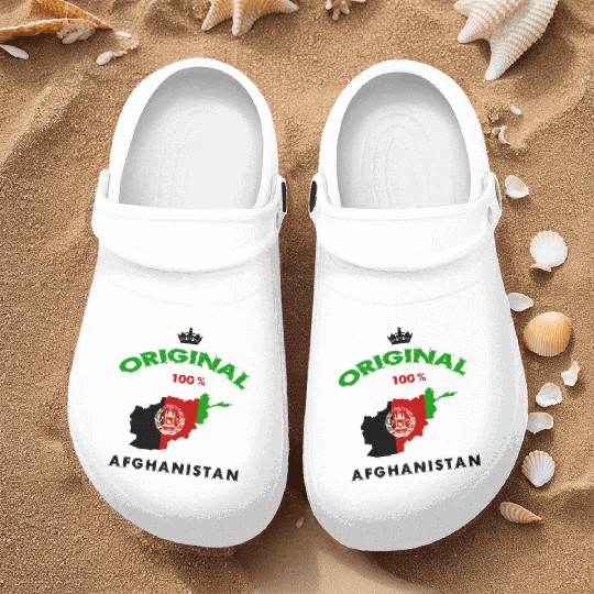 Afghanistan original 100% flag design Nurse Clogs