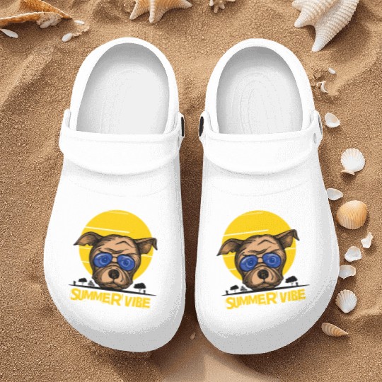 Summer vibes doggy paradise - Dog Lover Nurse Clogs