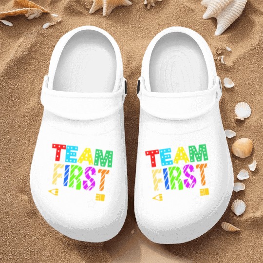 Team First Grade For Elementary Teacher Nurse Clogs
