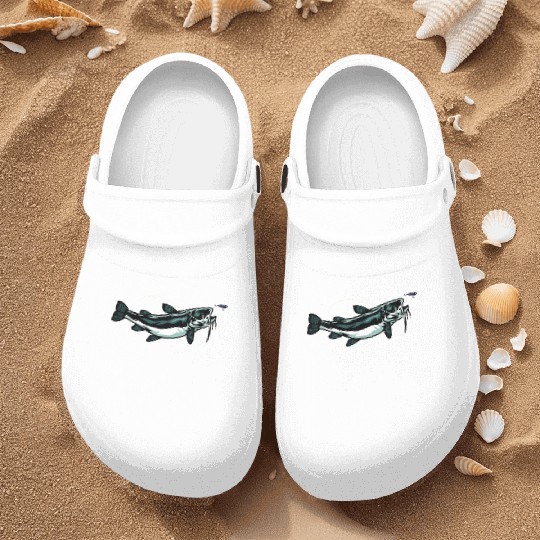 I Fish For Catfish Every Thing Else Is Bait - Nurse Clogs