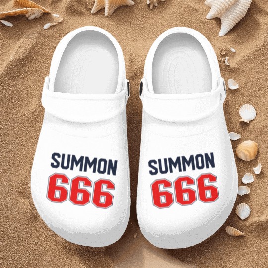 Summon 666 Jersey Satanist Devil Worshipper 666 Nurse Clogs