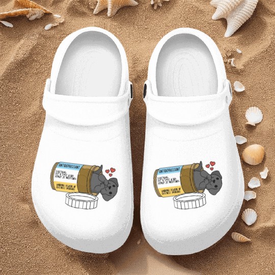 Great Dane Antidepressant Nurse Clogs