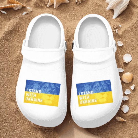 Ukraine Independence Day. I Stand with Ukraine Nurse Clogs
