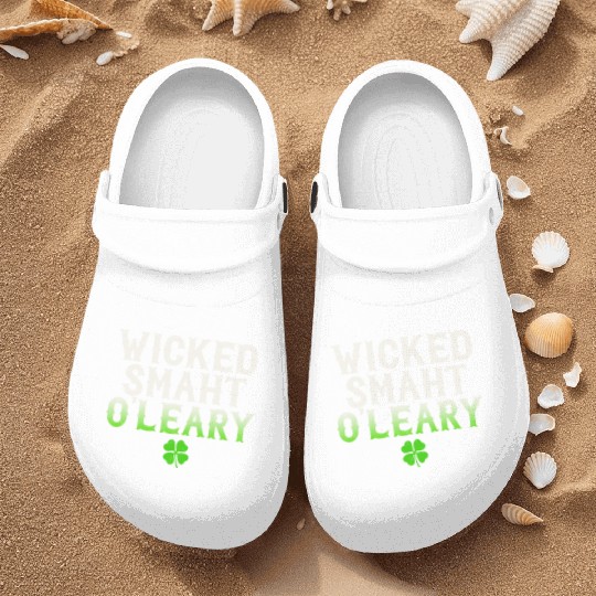 Wicked Smaht O'Leary Clan Boston Irish Slang Nurse Clogs