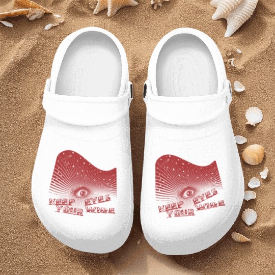 Eyes Wide Winter Storm Demon Red Nurse Clogs