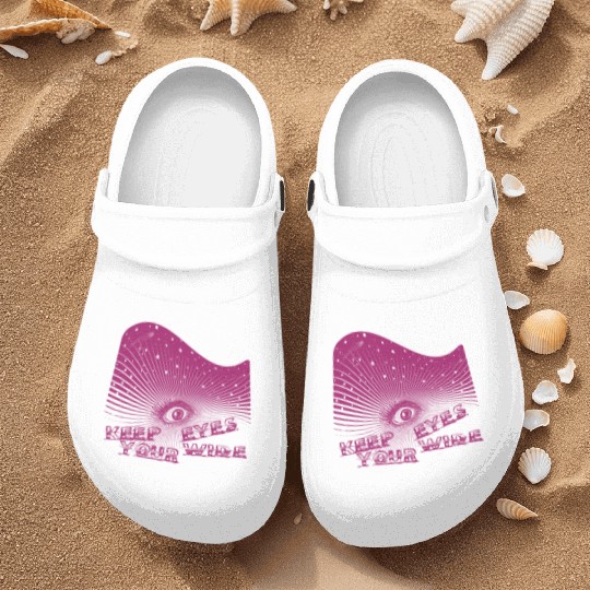 Eyes Wide Winter Storm Deep In Pink Nurse Clogs