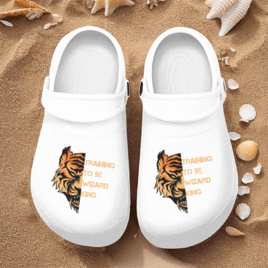 Training to be a wizard king, gym motivational quo Nurse Clogs