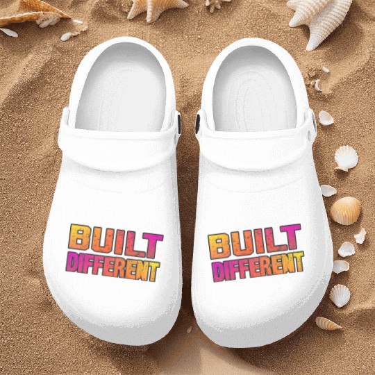 Built Different On Another Level Funny Gaming Nurse Clogs