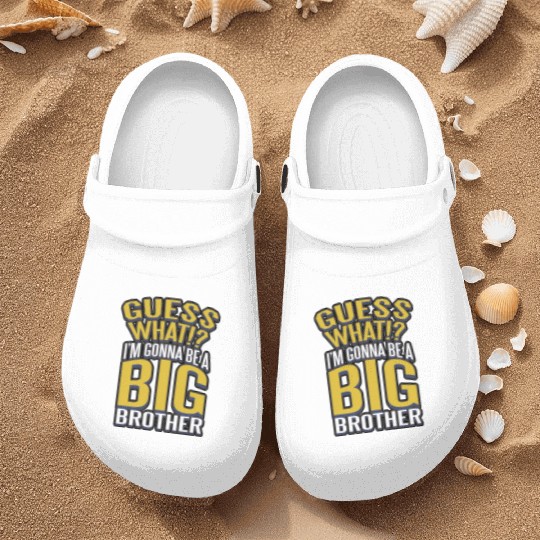 Big Brother Finally Novelty Design For Boys & Nurse Clogs