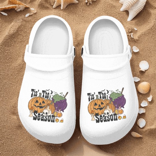 Fun Halloween Designs Tis the Season Nurse Clogs