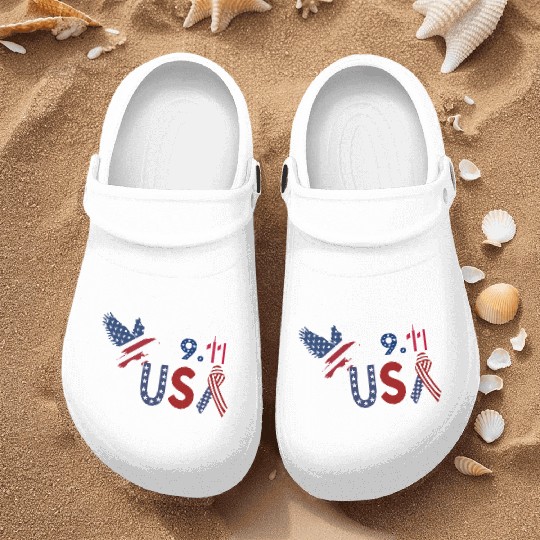 Patriot Day 9.11 Nurse Clogs