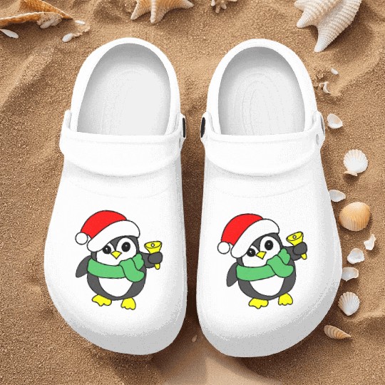 penguin ringing bell Nurse Clogs