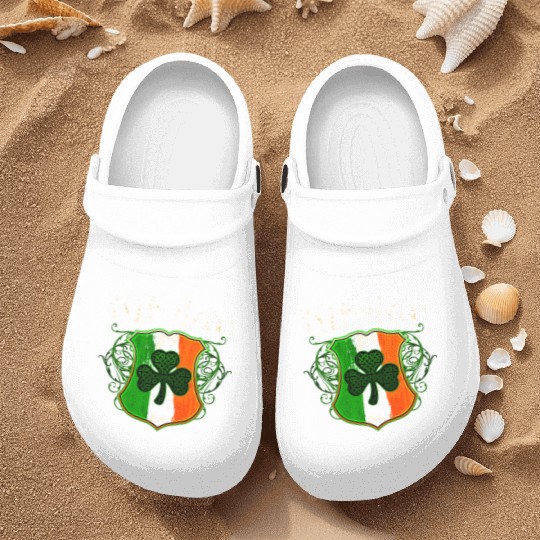Whelan Irish Surname Ireland Flag Shield Shamrock Nurse Clogs