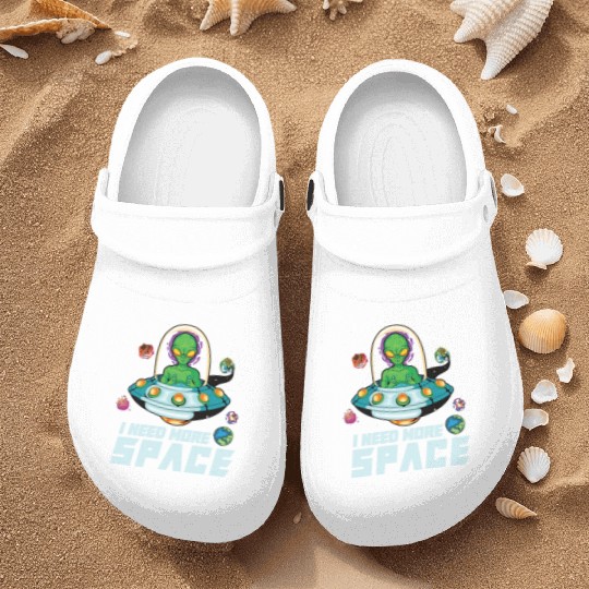 Alien Extraterrestrial Area 51 UFO Space Geek Gift Nurse Clogs