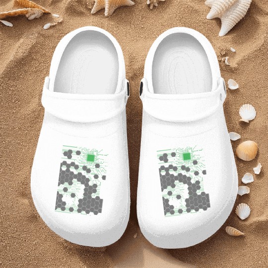 Computer Science Circuit Board Nurse Clogs