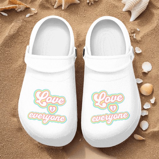 Rainbow unisex love for everyone Nurse Clogs