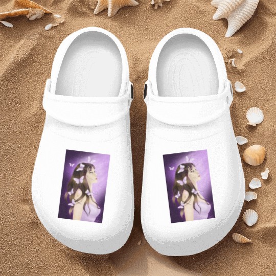 BTS Butterfly Fan Girl Nurse Clogs