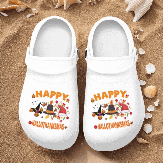 Wine Halloween Christmas Happy Hallothanksmas Nurse Clogs