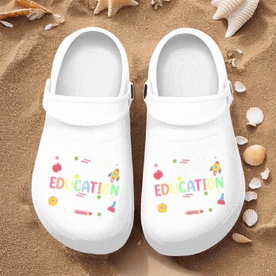 Special Education Teacher Cute Sped Awareness Nurse Clogs