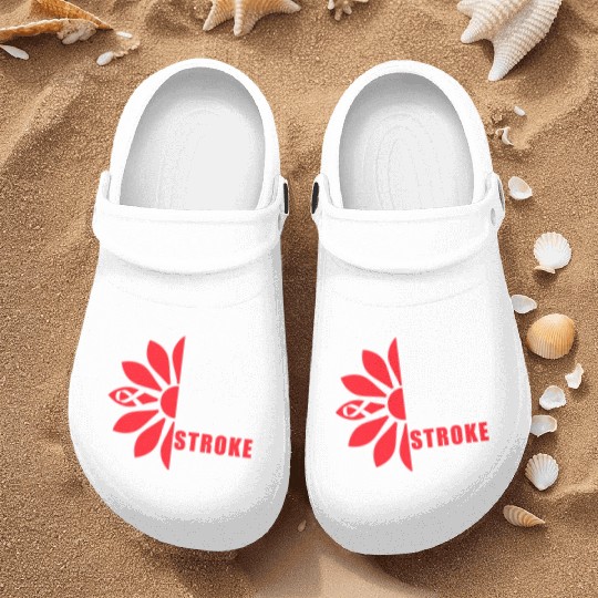 Stroke Awareness Brave Strong Grateful Stroke Nurse Clogs