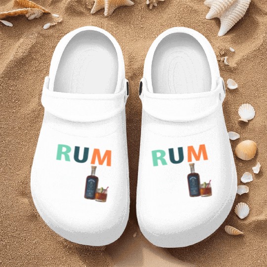 Rum Magic Brown Water For Fun People Funny Vintage Nurse Clogs