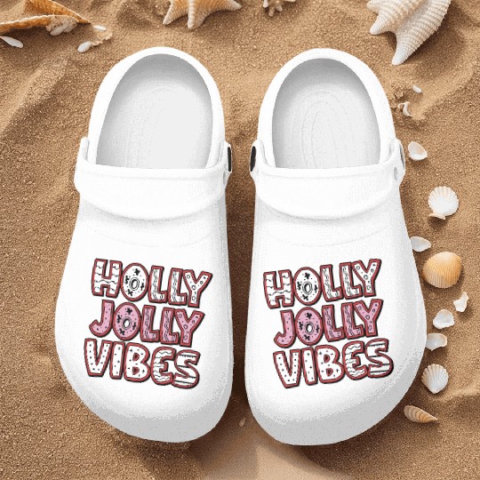 Holly jolly vibes Nurse Clogs