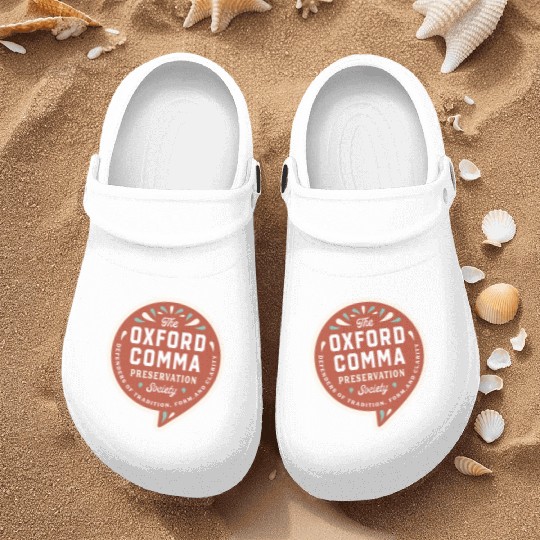The Oxford Comma Preservation Society Nurse Clogs
