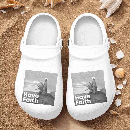 Have Faith Jesus Christ Rolling Eyes for The Devil Nurse Clogs