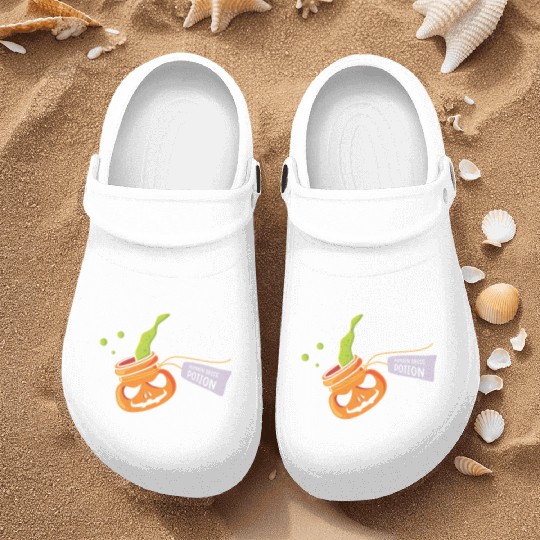 Pumpkin Spice Potion Coffee Enthusiast Halloween Nurse Clogs