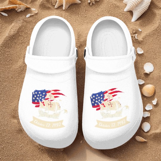 Columbus Day 1492 Nurse Clogs