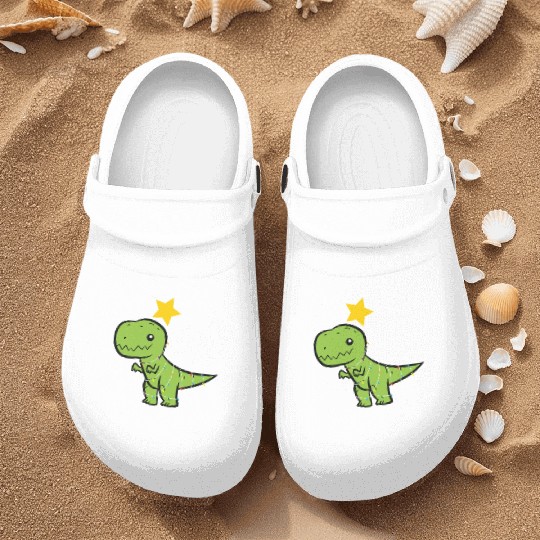 T-Rex - Tree Rex fairy lights star snowflake Nurse Clogs