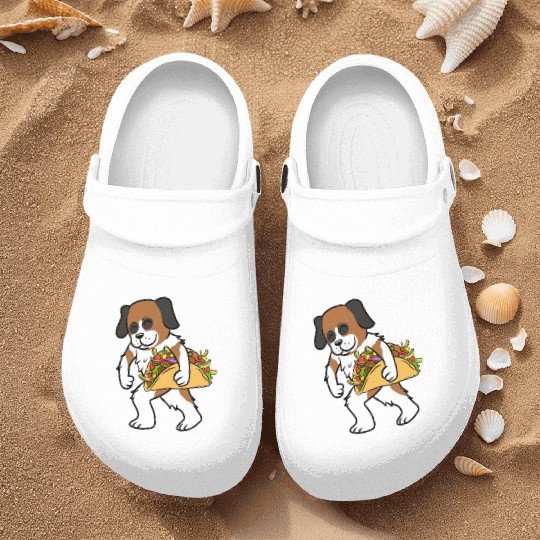 Saint Bernard Taco Lover Nurse Clogs