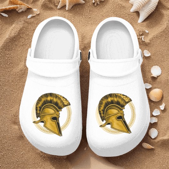 Gold Gladiator Sparta Greek Gym Workout Nurse Clogs