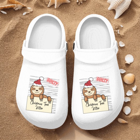 Sloth christmas funny prison Nurse Clogs