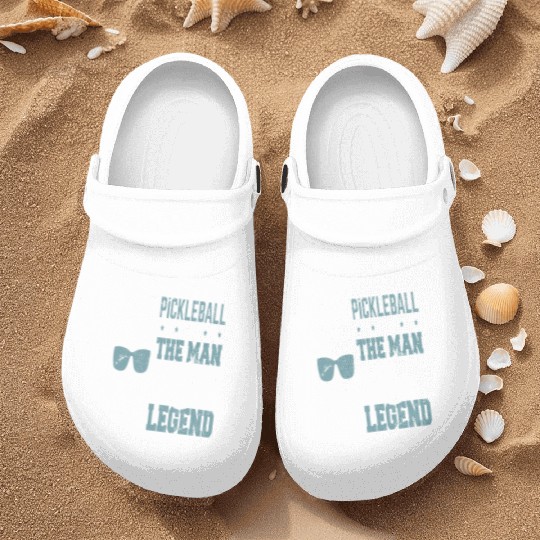 Funny Pickleball Design Guy Men Boys Pickleball Nurse Clogs