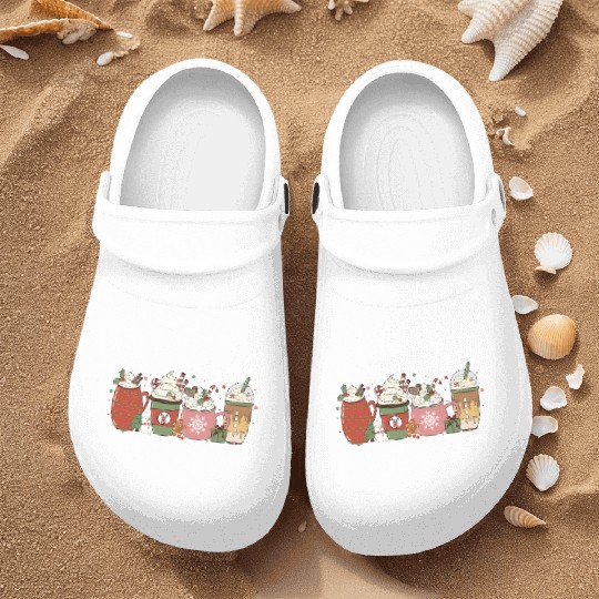 Hot Chocolate Cup Peppermint Mocha Nurse Clogs