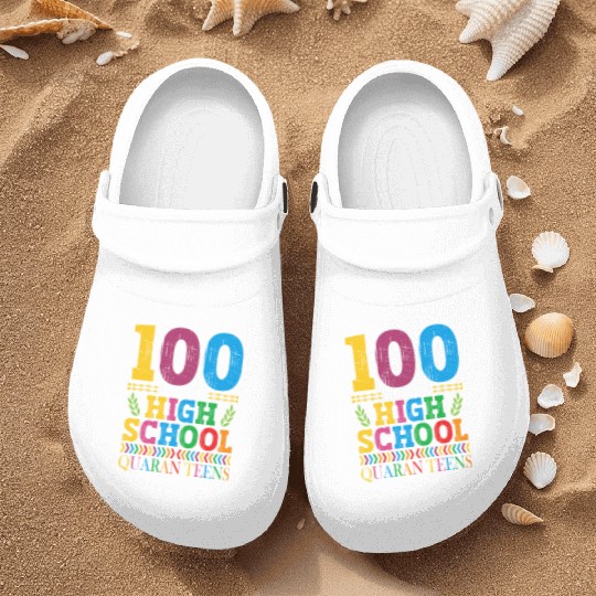 100 Days Of High School Quaran-teens Masked Nurse Clogs