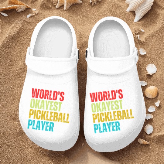 World s Okayest Pickleball Player Nurse Clogs