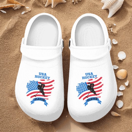 USA hockey player Nurse Clogs